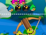 Flash игра для девочек Angry Birds: Три в ряд