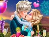 Игра Поцелуи Эльзы и Джека в день влюбленных